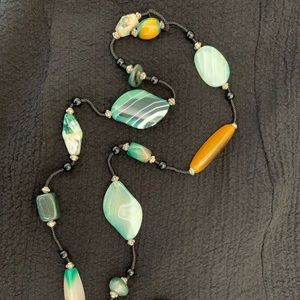 Jewelry - 30 inch Necklace Stones Natural Tones Jewelry - 30 inch Necklace Stones Natural Tones